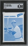 1977 Topps #617 Bobby Darwin 9 card progressive proof.